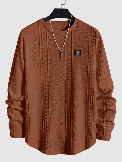 NOMAD Men's Jacquard Textured Pullover Sweatshirt