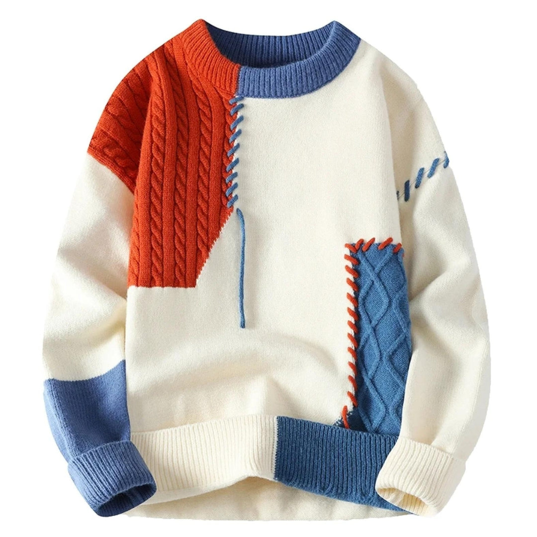 Sander | Cozy Patchwork Sweater