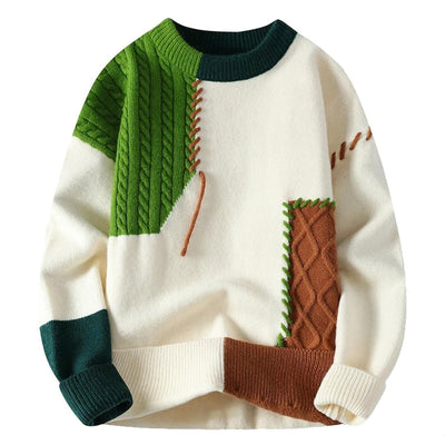 Sander | Cozy Patchwork Sweater