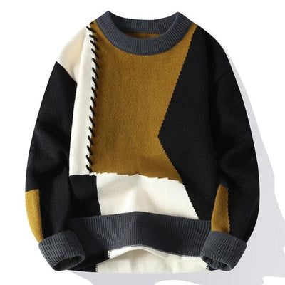 Sander | Cozy Patchwork Sweater