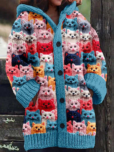 TAYLOR | CAT HOODIE CARDIGAN