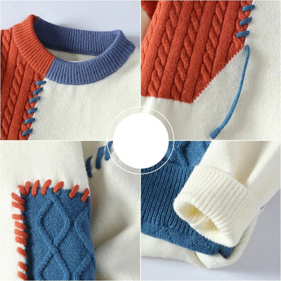 Sander | Cozy Patchwork Sweater