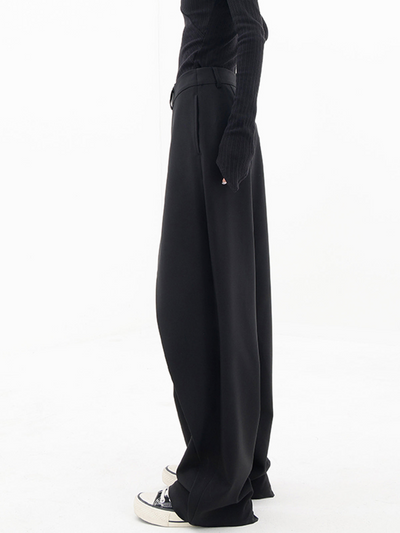 YOLIVIA | Asymmetrical Baggy Pants