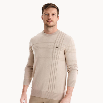 Jonas - Zeitloser Pullover mit edlem Rautendesign