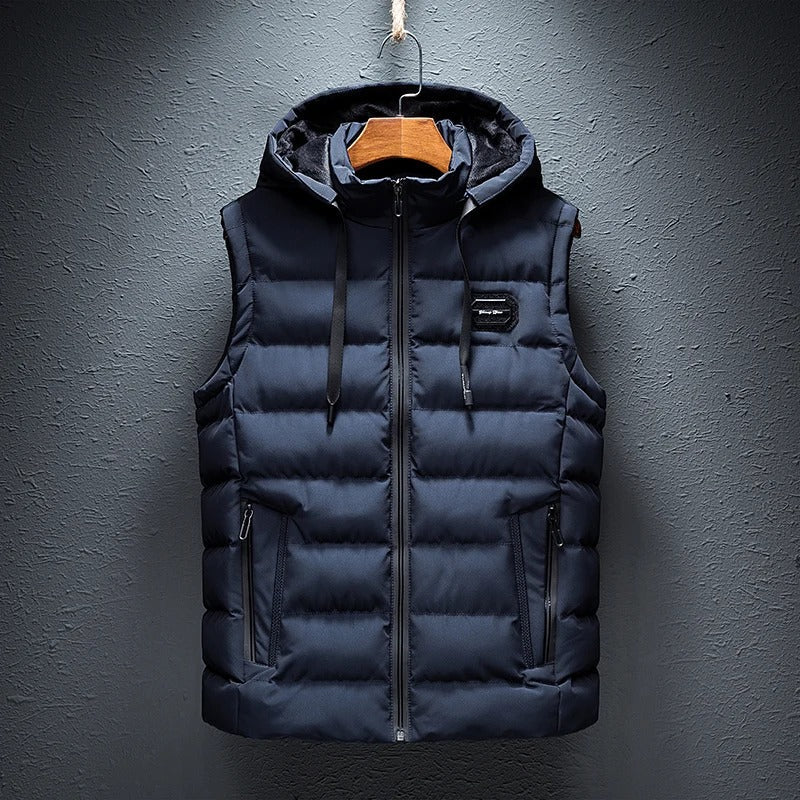 ANTON | PUFFER VEST WITH HOOD