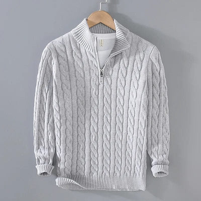 GEORGE | Nordic Zip Soft Pullover For Men