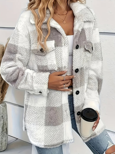 HANNAH - PLAID BUTTON-UP JACKET