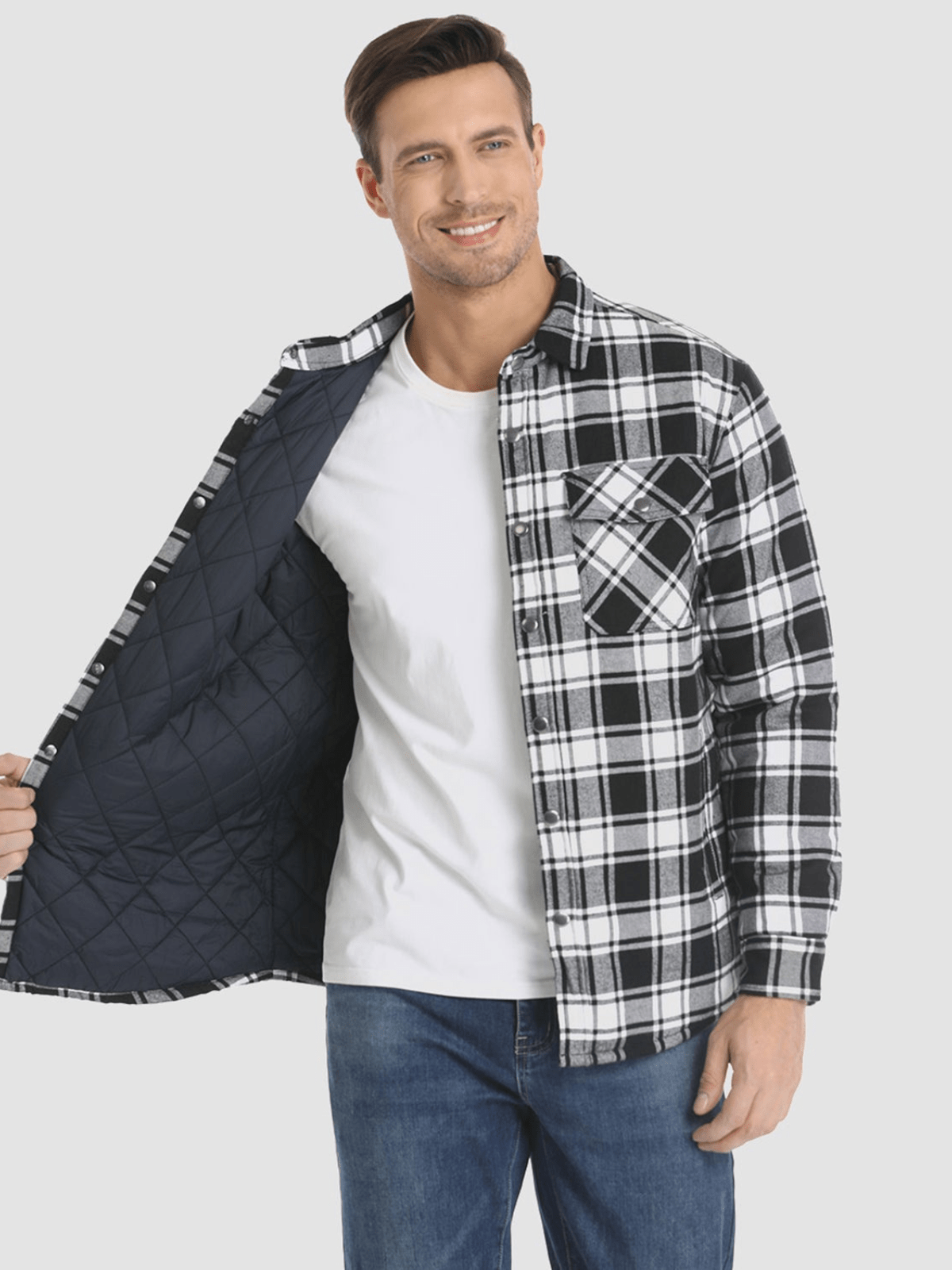 LOUIS | Super Warm Checkered Flannel Jacket